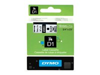 DYMO D1 Standard - etiketttejp - 1 kassett(er) - Rulle (1,9 cm x 7 m) 45803