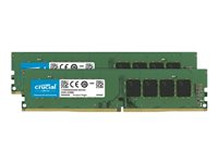 Crucial - DDR4 - sats - 32 GB: 2 x 16 GB - DIMM 288-pin - 2666 MHz / PC4-21300 - ej buffrad CT2K16G4DFD8266