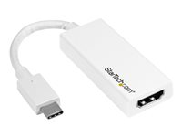 StarTech.com USB-C to HDMI Adapter - White - 4K 60Hz - videokort - HDMI / USB - 15 cm CDP2HD4K60W