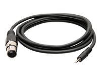 C2G 6ft 3.5mm TRS 3 Position Balanced to XLR Cable - M/F - headset-kabel - 1.8 m C2G41470