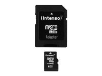 Intenso Class 10 - flash-minneskort - 4 GB - microSDHC 3413450