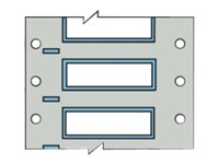 Brady PermaSleeve Wire Marking B-342 - fodral - matt - 200 stk - 4.62 x 12.89 mm PSPT-094-1-WT-2
