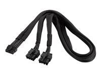 SilverStone PP12-EPS - strömkabel - 8-stifts EPS12V (4+4) till 12 stift PCIe ström - 55 cm SST-PP12-EPS