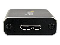 StarTech.com USB 3.1 (10 Gbps) mSATA-hårddiskkabinett - aluminium - förvaringslåda - SATA 6Gb/s / mSATA - USB 3.1 (Gen 2) SMS1BMU313