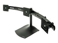 Ergotron DS100 Triple-Monitor Desk Stand ställ - för 3 LCD-bildskärmar - svart 33-323-200