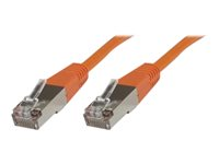 MicroConnect nätverkskabel - 25 m - orange SSTP625O