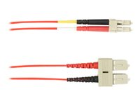 Black Box patch-kabel - 10 m - röd FOCMR50-010M-SCLC-RD