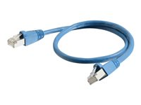 C2G Cat6a Booted Shielded (STP) Network Patch Cable - patch-kabel - 1.5 m - blå 89909