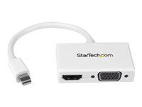 StarTech.com A/V-reseadapter: 2-i-1 Mini DisplayPort till HDMI eller VGA-konverterare - videokonverterare - vit MDP2HDVGAW