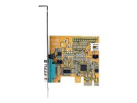 StarTech.com PCI Express Serial Card, PCIe to RS232 (DB9) Serial Interface Card, PC Serial Card with 16C1050 UART, Standard or Low Profile Brackets, COM Retention, For Windows & Linux - PCIe to DB9 Card (11050-PC-SERIAL-CARD) - seriell adapter - PCIe 2.0 - RS-232 x 1 11050-PC-SERIAL-CARD