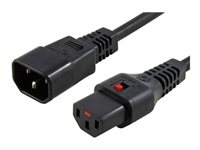 MicroConnect - strömkabel - power IEC 60320 C13 till IEC 60320 C14 PC1002