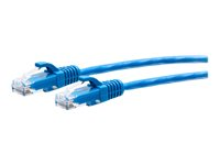 C2G 2ft (0.6m) Cat6a Snagless Unshielded (UTP) Slim Ethernet Network Patch Cable - Blue - patch-kabel - 60 cm - blå C2G30126