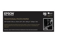 Epson Traditional Photo Paper - fotopapper - Rulle (61 cm x 15 m) - 300 g/m² C13S045055