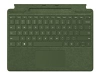 Microsoft Surface Pro Signature Keyboard - tangentbord - med pekplatta, accelerometer, Förvarings- och laddningsfack för Surface Slim Pen 2 - AZERTY - fransk - skog 8XB-00118