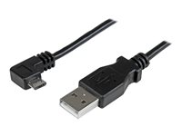 StarTech.com Micro USB-kabel för laddning och synkning M/M - Högervinklad Micro USB - 0,25 mm² - 2 m - USB-kabel - mikro-USB typ B till USB - 2 m USBAUB2MRA