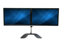 StarTech.com Stativ för dubbla skärmar - Ledat - Stål och aluminium ställ - för 2 monitorer - svart, silver ARMDUALSS