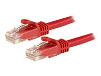 StarTech.com Cat6-patchkabel med hakfria RJ45-kontakter – 1 m, röd - patch-kabel - 1 m - röd N6PATC1MRD