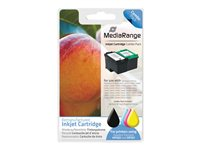 MediaRange - 2-pack - svart, färg (cyan, magenta, gul) - kompatibel - bläckpatron (alternativ för: HP 350, HP 351) MRHP350B351C