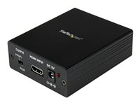 StarTech.com HDMI® to VGA Video Adapter Converter with Audio - HD to VGA Monitor 1920x1200 1080p - HDMI to VGA HD15 (HDMI2VGA) - videokonverterare - svart HDMI2VGA