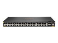 HPE Aruba 6200F 48G Class4 PoE 4SFP+ 370W Switch - switch - max. staplingsavstånd 10 kms - 48 portar - Administrerad - rackmonterbar JL727B#ACE