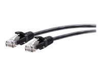 C2G 25ft (7.6m) Cat6a Snagless Unshielded (UTP) Slim Ethernet Network Patch Cable - Black - patch-kabel - 7.6 m - svart C2G30152