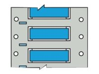 Brady PermaSleeve Wire Marking B-342 - bestrålade etiketter - matt - 500 stk - 11.15 x 50.8 mm 3PS-250-2-BL-S