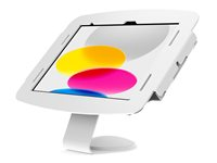Compulocks iPad 10.2" Space Enclosure Counter Stand or Wall Mount monteringssats - 45° visningsvinkel - för surfplatta - vit 111W102IPDSW
