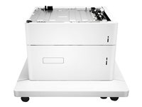 HP Paper Feeder and Stand - skrivarstativ med pappersmatare - 2550 ark P1B12A