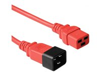MicroConnect - strömkabel - IEC 60320 C20 till IEC 60320 C19 - 1.8 m PE2019R18