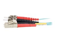 C2G LC-ST 10Gb 50/125 OM3 Duplex Multimode PVC Fiber Optic Cable (LSZH) - nätverkskabel - 20 m - havsblå 85547