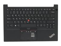 Lenovo - ersättningstangentbord för bärbar dator - med Trackpoint - QWERTY - amerikansk - svart - med övre skydd 5M11C44211