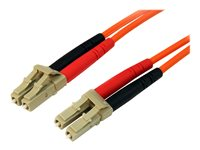 StarTech.com 30m Fiber Optic Cable - Multimode Duplex 50/125 - LSZH - LC/LC - OM2 - LC to LC Fiber Patch Cable (50FIBLCLC30) - nätverkskabel - 30 m - orange 50FIBLCLC30