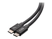 C2G 1.5ft Thunderbolt 4 USB C Cable - USB C to USB C - 40Gbps - M/M - Thunderbolt-kabel - 24 pin USB-C till 24 pin USB-C - 50 cm C2G28885