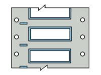 Brady PermaSleeve Wire Marking B-342 - bestrålade etiketter - matt - 1000 stk - 6 x 50.8 mm B33-125-2-342