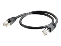 C2G Cat6a Booted Shielded (STP) Network Patch Cable - patch-kabel - 1 m - svart 89915