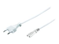 MicroConnect Power Cord Notebook - strömkabel - IEC 60320 C7 till Eurokontakt - 3 m PE030730W