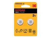 Kodak MAX batteri - 2 x CR2032 - Li/MnO2 30417687