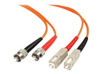 StarTech.com Fiberoptisk kabel - multiläge duplex 62,5/125 - LSZH - ST/SC - 2 m - nätverkskabel - 2 m FIBSTSC2