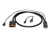 C2G 6ft (1.8m) HDMI to VGA Active Video Adapter Cable - 1080p - videokort - 1.8 m C2G41472