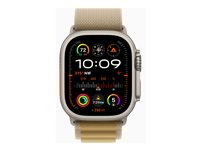 Apple Watch Ultra 2 - natural titanium - smart klocka med Alpine Loop - tan - 64 GB MX4E3KS/A