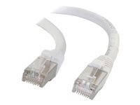 C2G Cat5e Booted Shielded (STP) Network Patch Cable - patch-kabel - 1 m - vit 83880