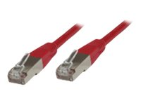 MicroConnect nätverkskabel - 1 m - röd STP601R