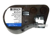 Brady B-412 - märketiketter - matt - 1 rulle (rullar) - Rulle (1,2 cm x 6,1 m) MC-475-412
