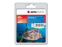 AgfaPhoto - 145% - cyan - kompatibel - bläckpatron (alternativ för: HP 933XL, HP CN054AE) APHP933CXL