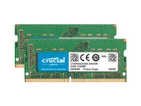 Crucial - DDR4 - sats - 32 GB: 2 x 16 GB - SO DIMM 260-pin - 2400 MHz / PC4-19200 - ej buffrad CT2K16G4S24AM
