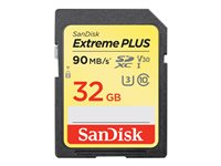 SanDisk Extreme PLUS - flash-minneskort - 32 GB - SDHC UHS-I SDSDXWF-032G-GNCI2