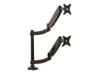 Fellowes Platinum Monitor Arm monteringssats - justerbar arm - för 2 monitorer - svart 8043401