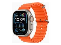 Apple Watch Ultra 2 - titan - smart klocka med Ocean-band - orange - 64 GB MREH3DH/A