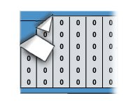 Brady Solid Numbers Wire Marker Card 0 - lednings/kabelmärkare (förtryckt) AF-0-PK