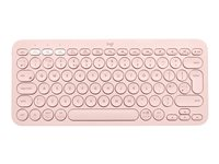 Logitech K380 Multi-Device Bluetooth Keyboard - tangentbord - QWERTY - brittisk - rosa Inmatningsenhet 920-009590